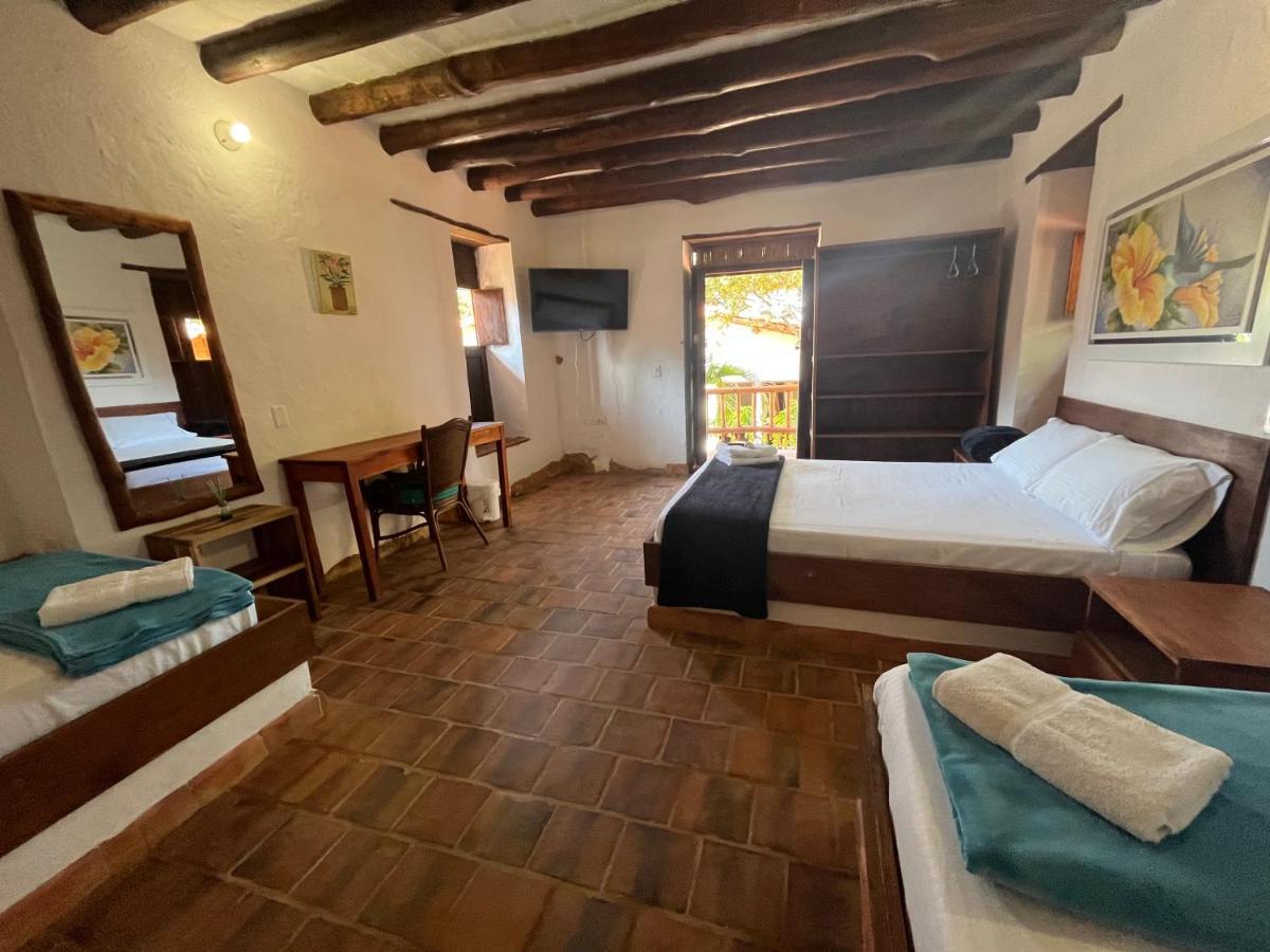 Ecohotel Barichara Bagian luar foto