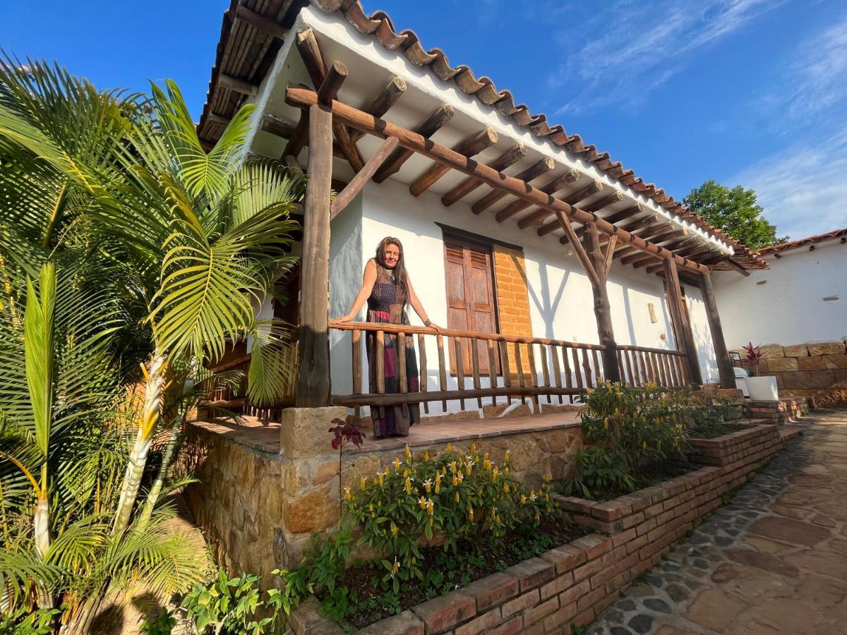 Ecohotel Barichara Bagian luar foto