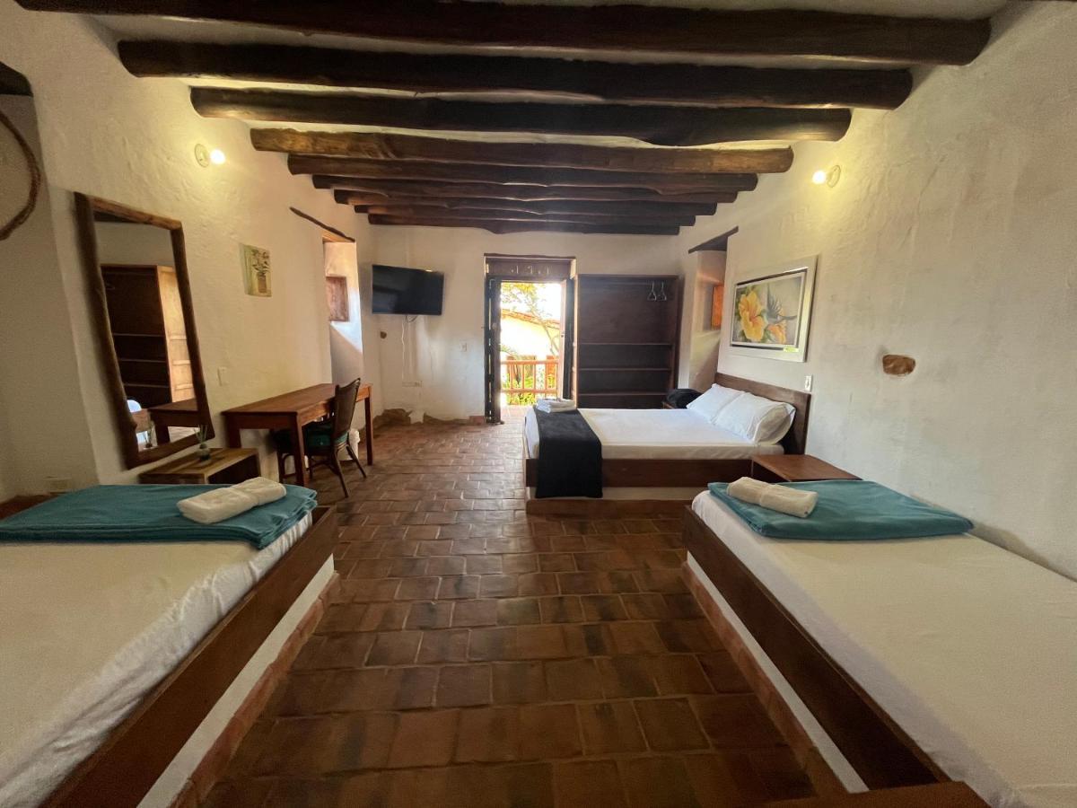 Ecohotel Barichara Bagian luar foto