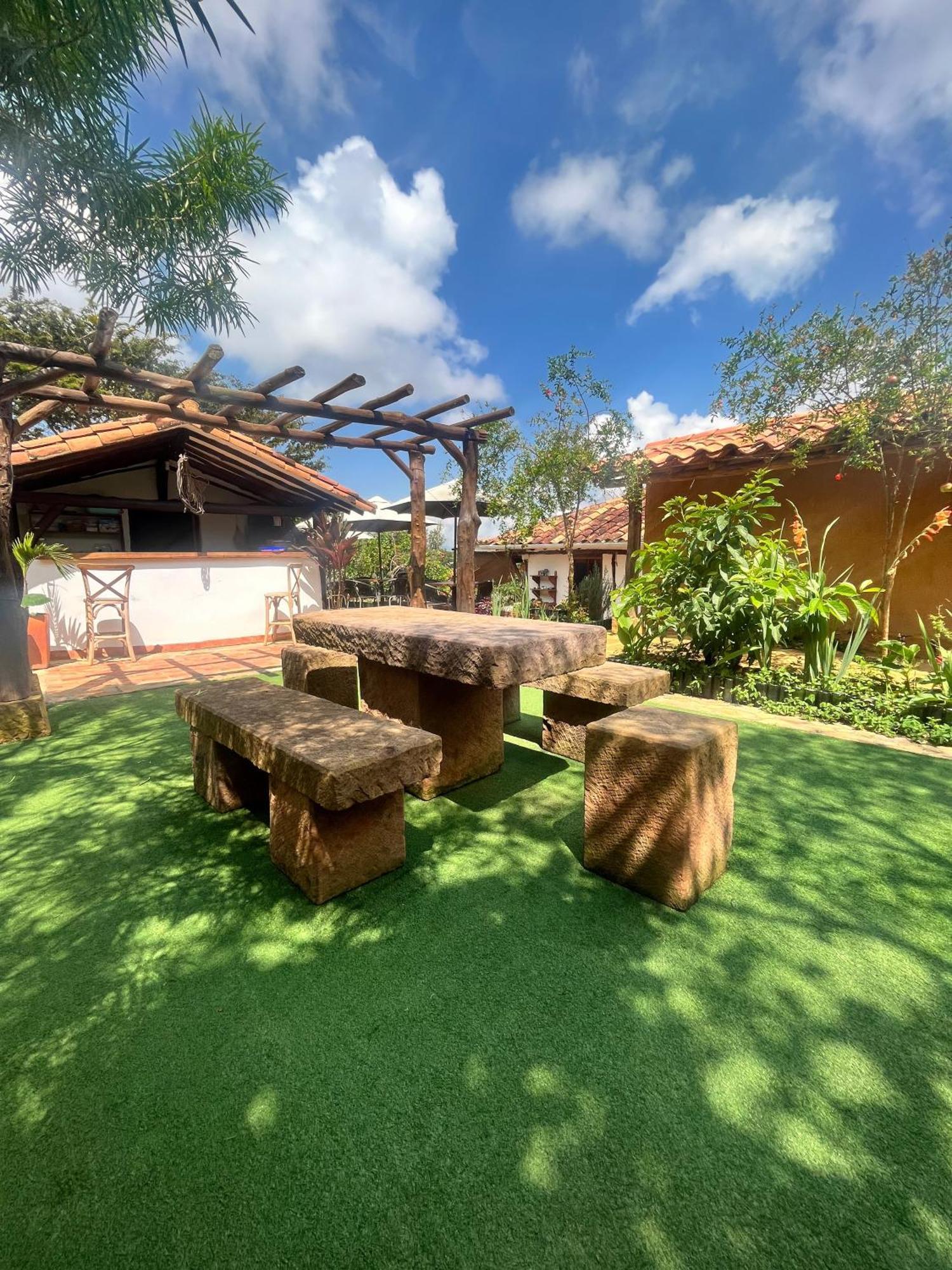 Ecohotel Barichara Bagian luar foto